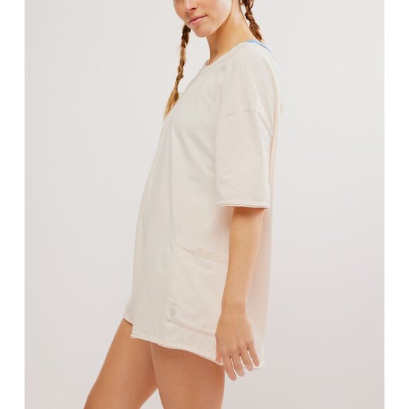 FP MOVEMENT Hot Shot Tee Romper / Bleached Clay - Picture 6 of 10